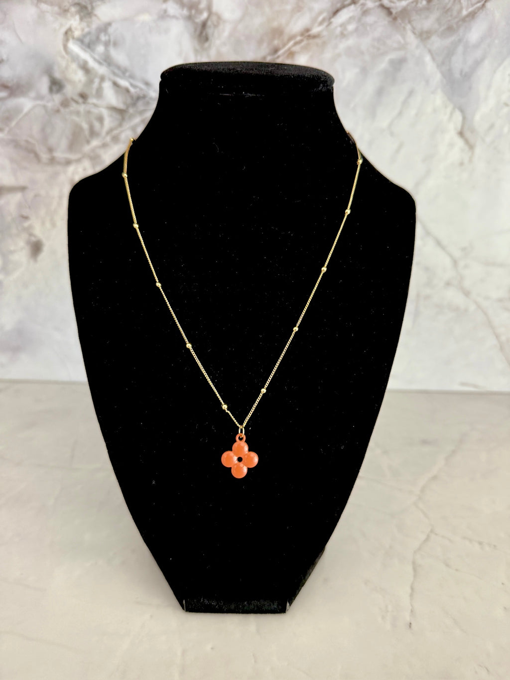 Iconic Terracotta Clover Necklace