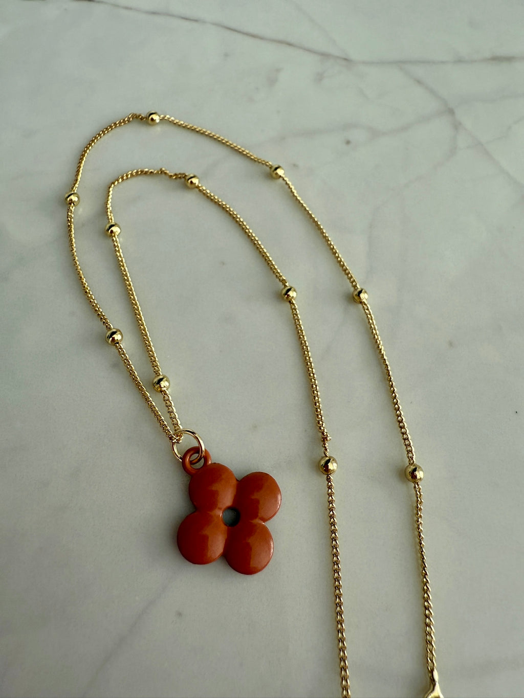 Iconic Terracotta Clover Necklace