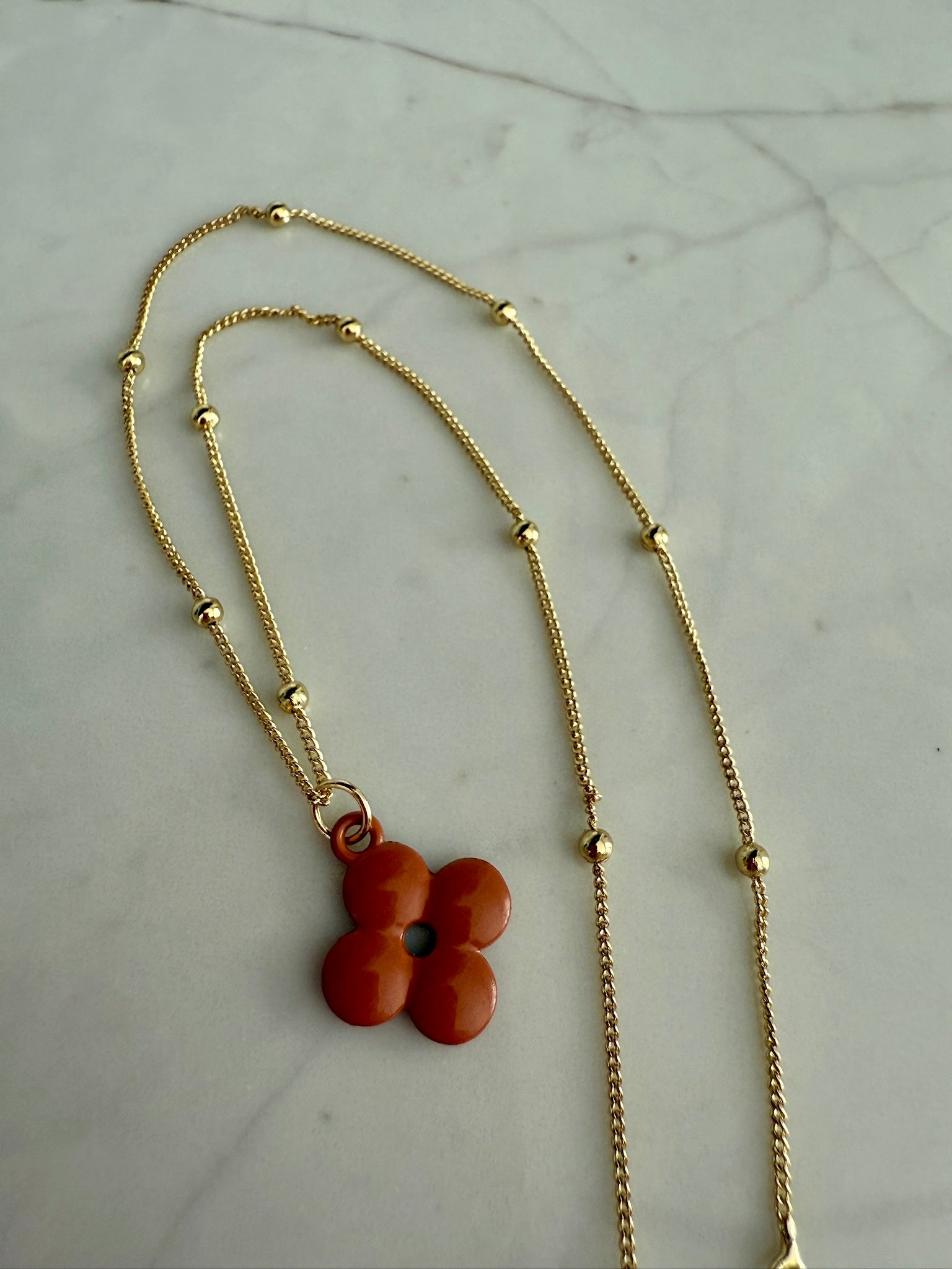 Iconic Terracotta Clover Necklace