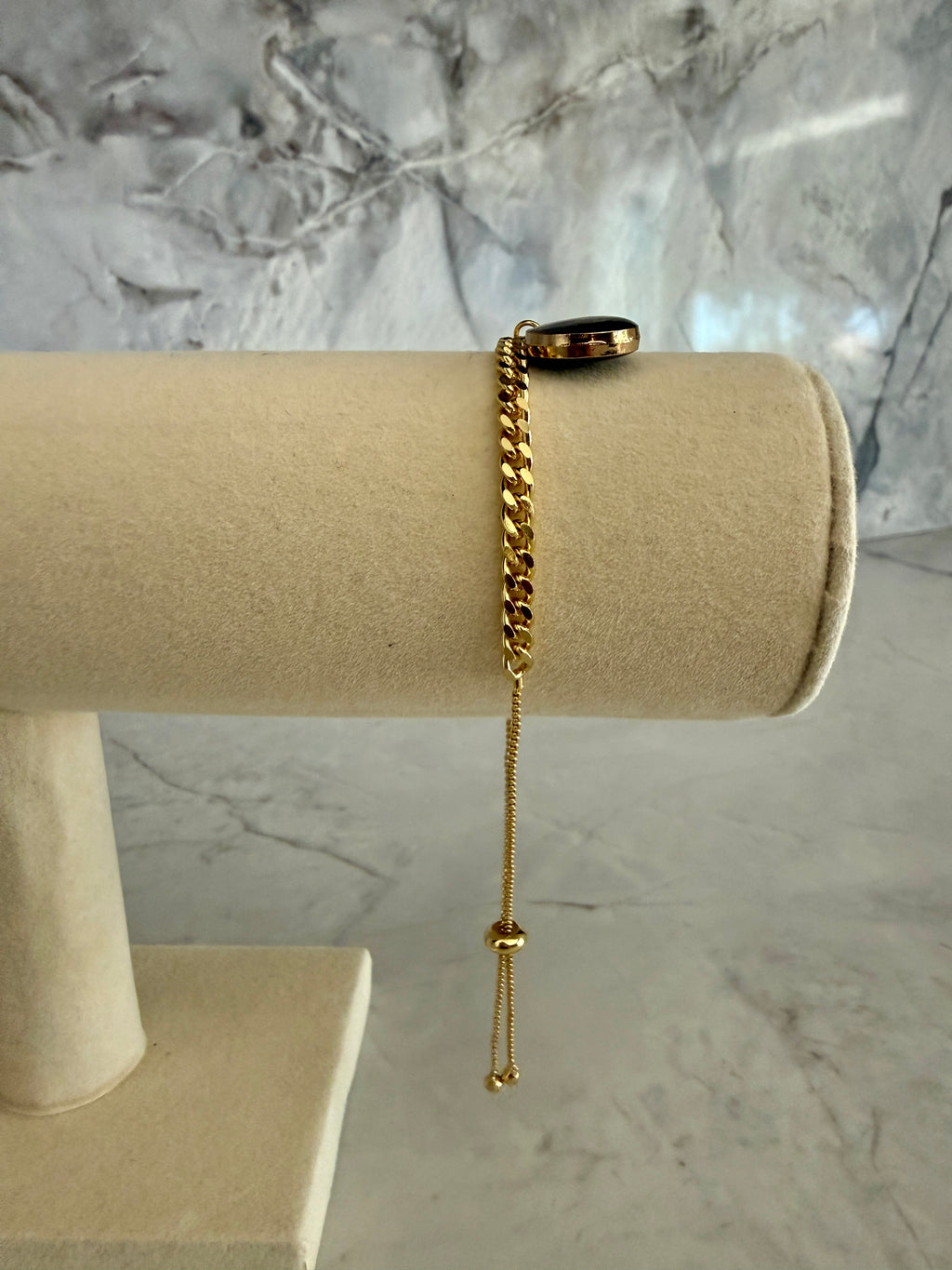 Livvie Black Charm Bracelet