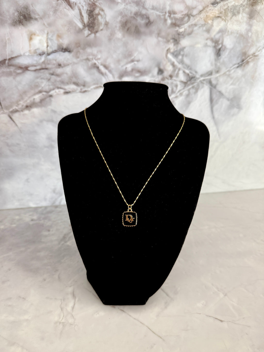 Dena Square Charm Necklace