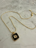 Dena Square Charm Necklace