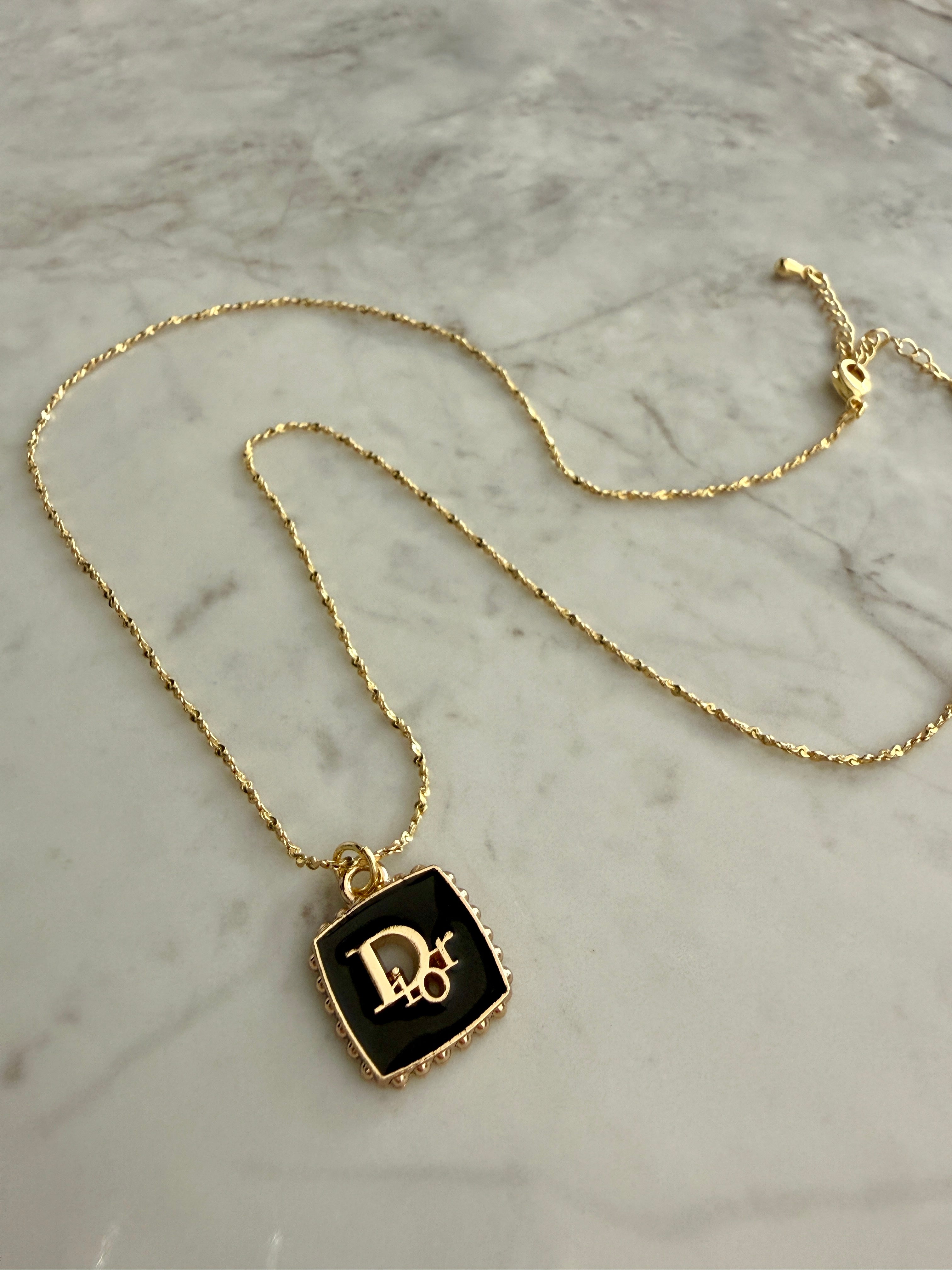 Dena Square Charm Necklace
