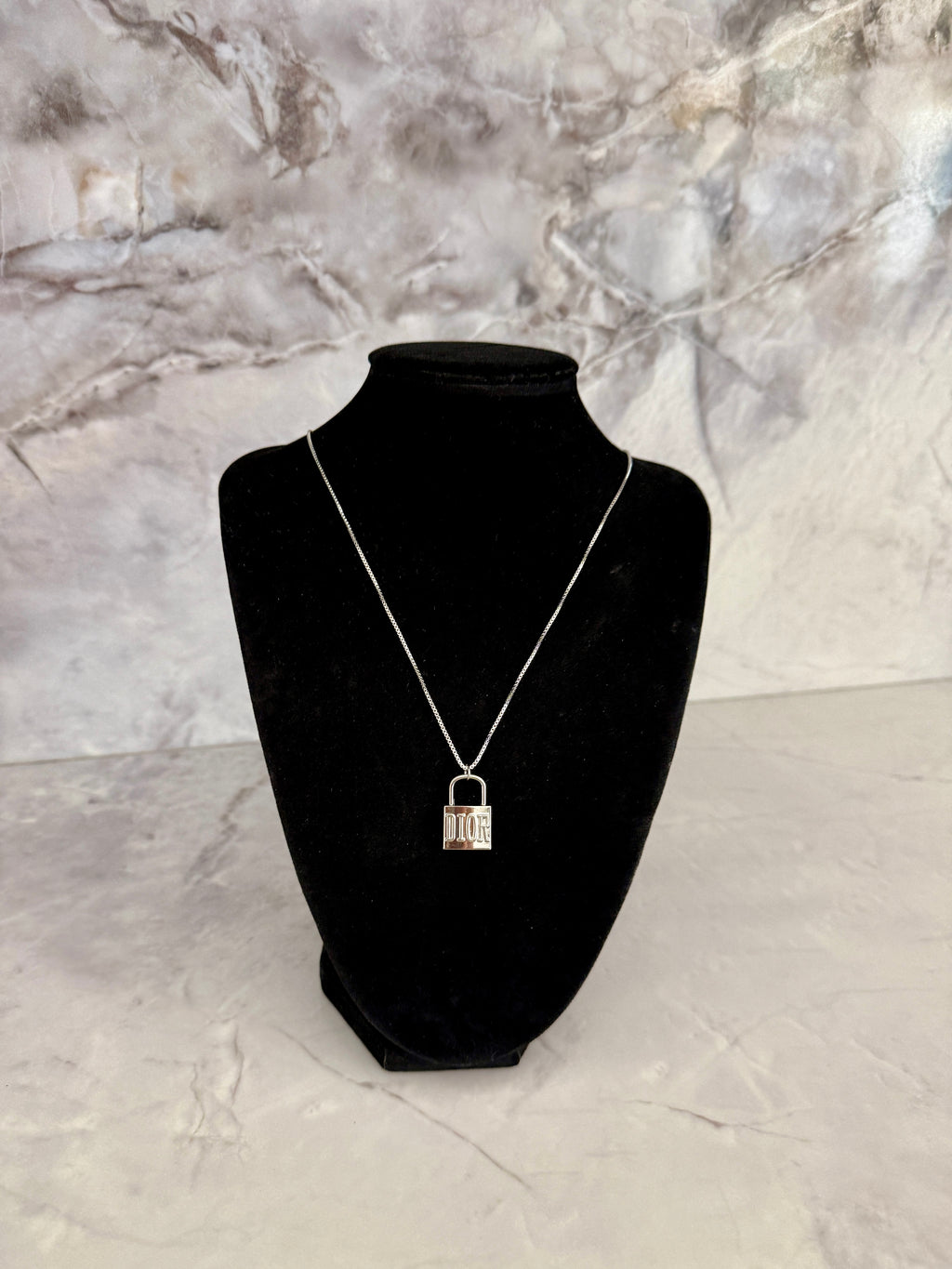 Drue Lock Charm Necklace