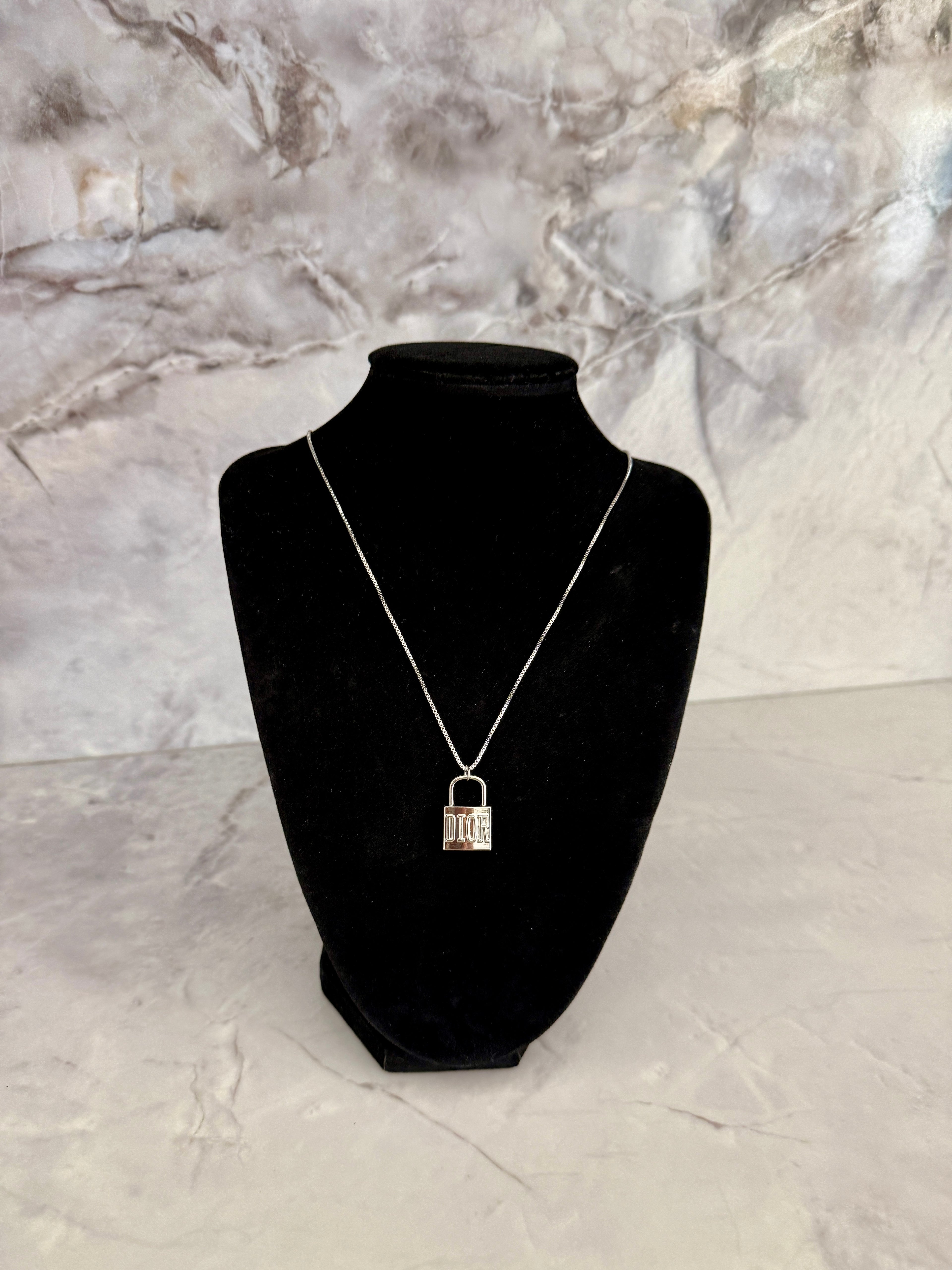 Drue Lock Charm Necklace