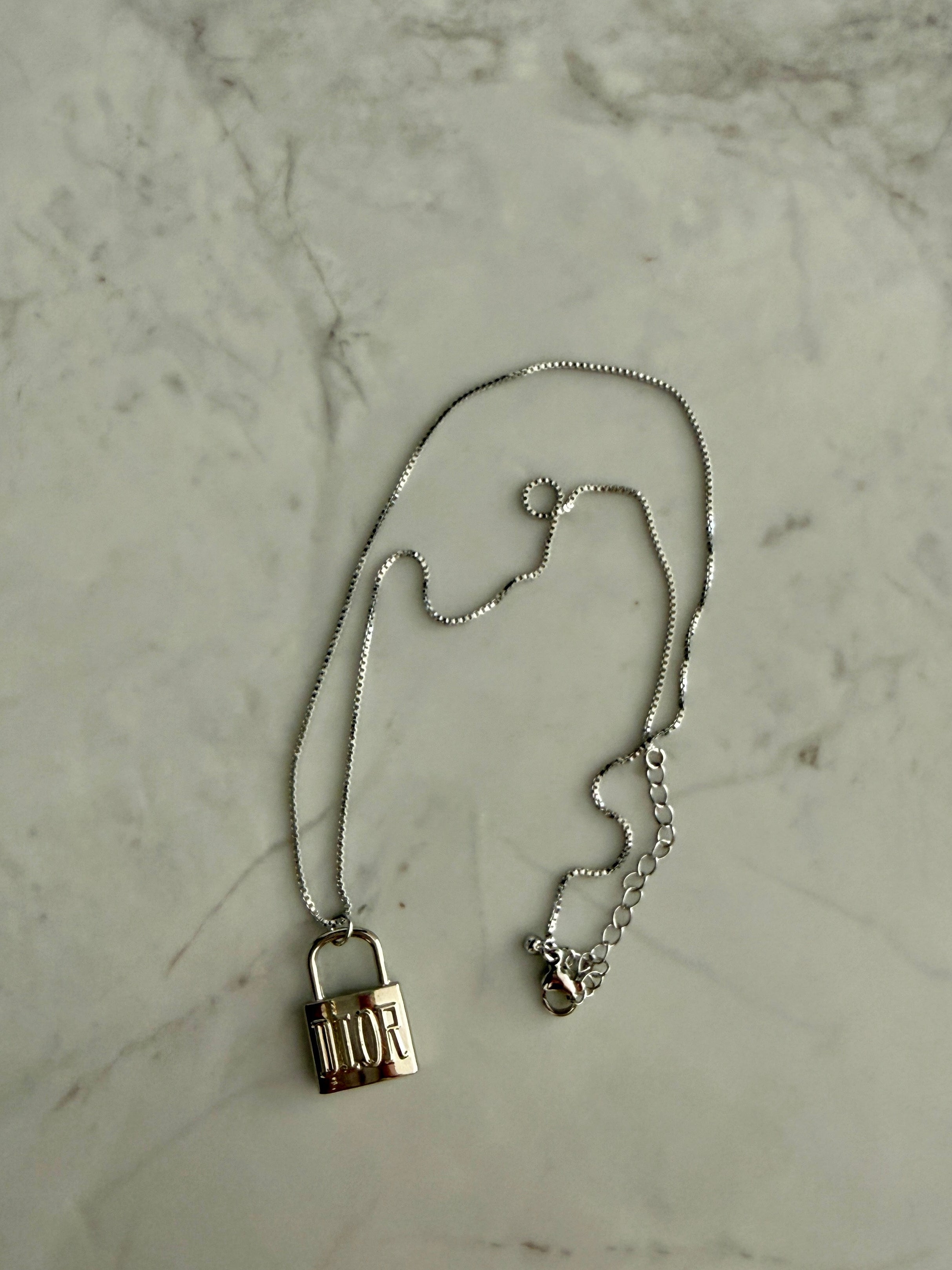 Drue Lock Charm Necklace