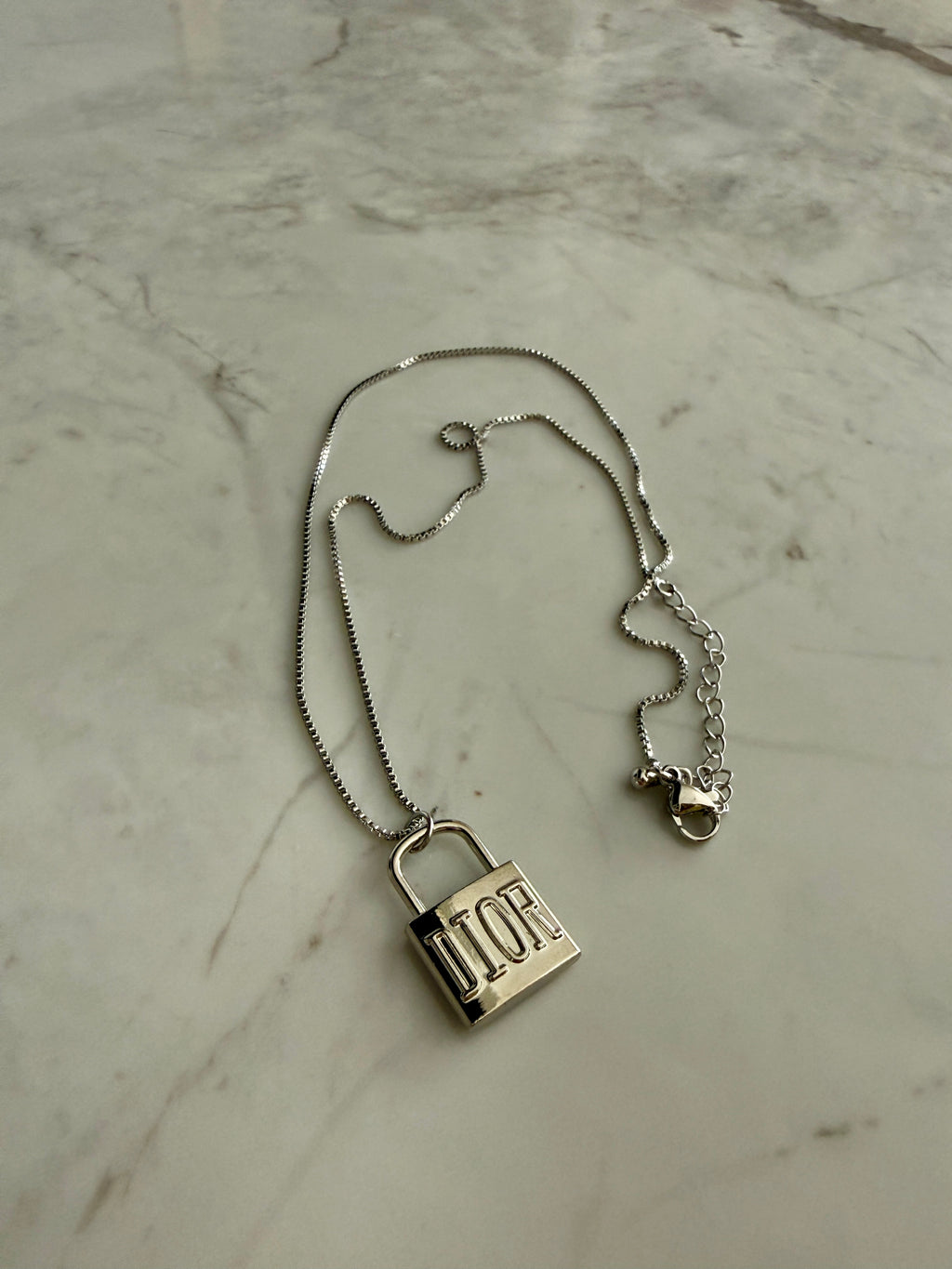 Drue Lock Charm Necklace