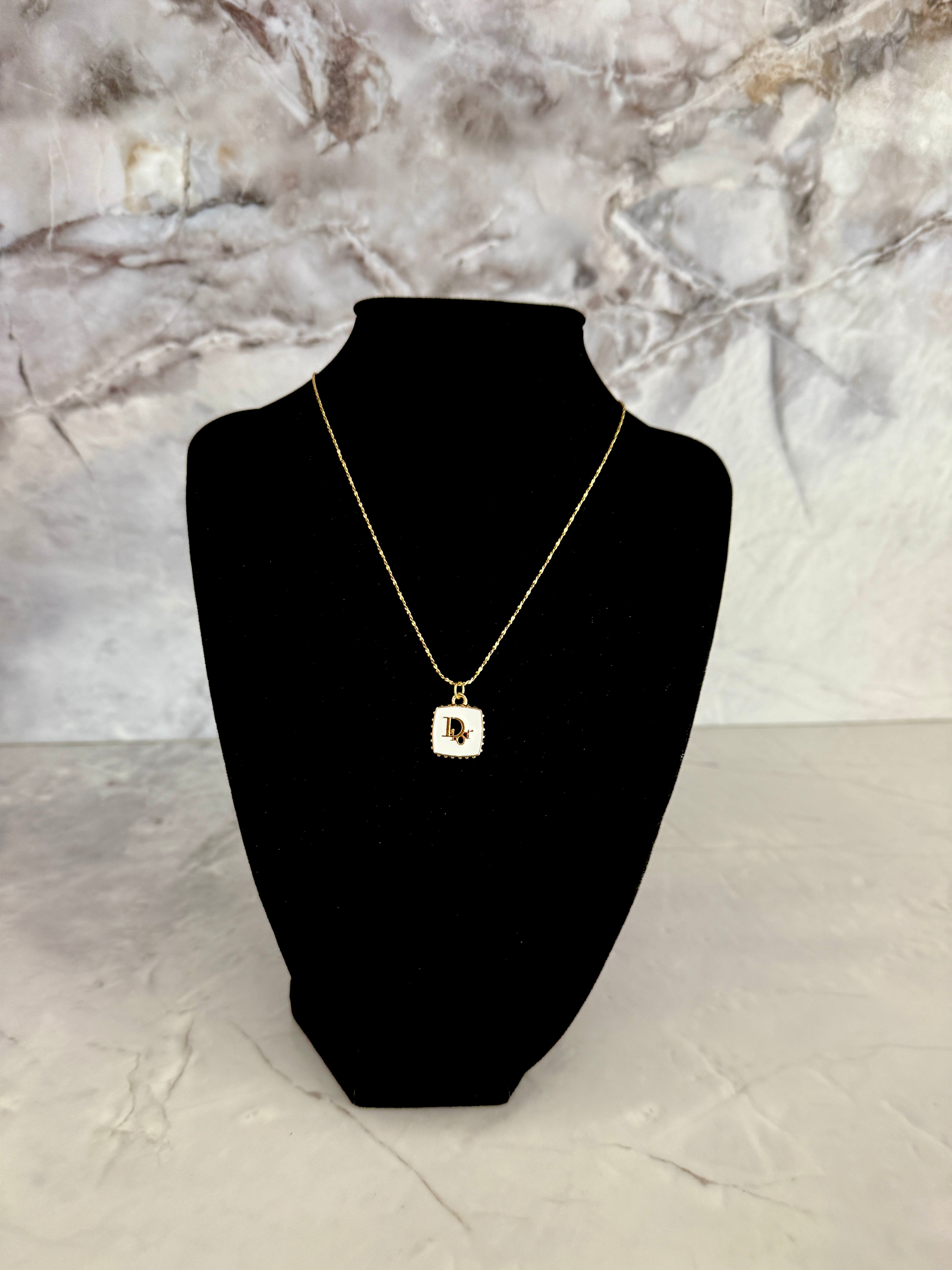 Dinah Square Charm Necklace