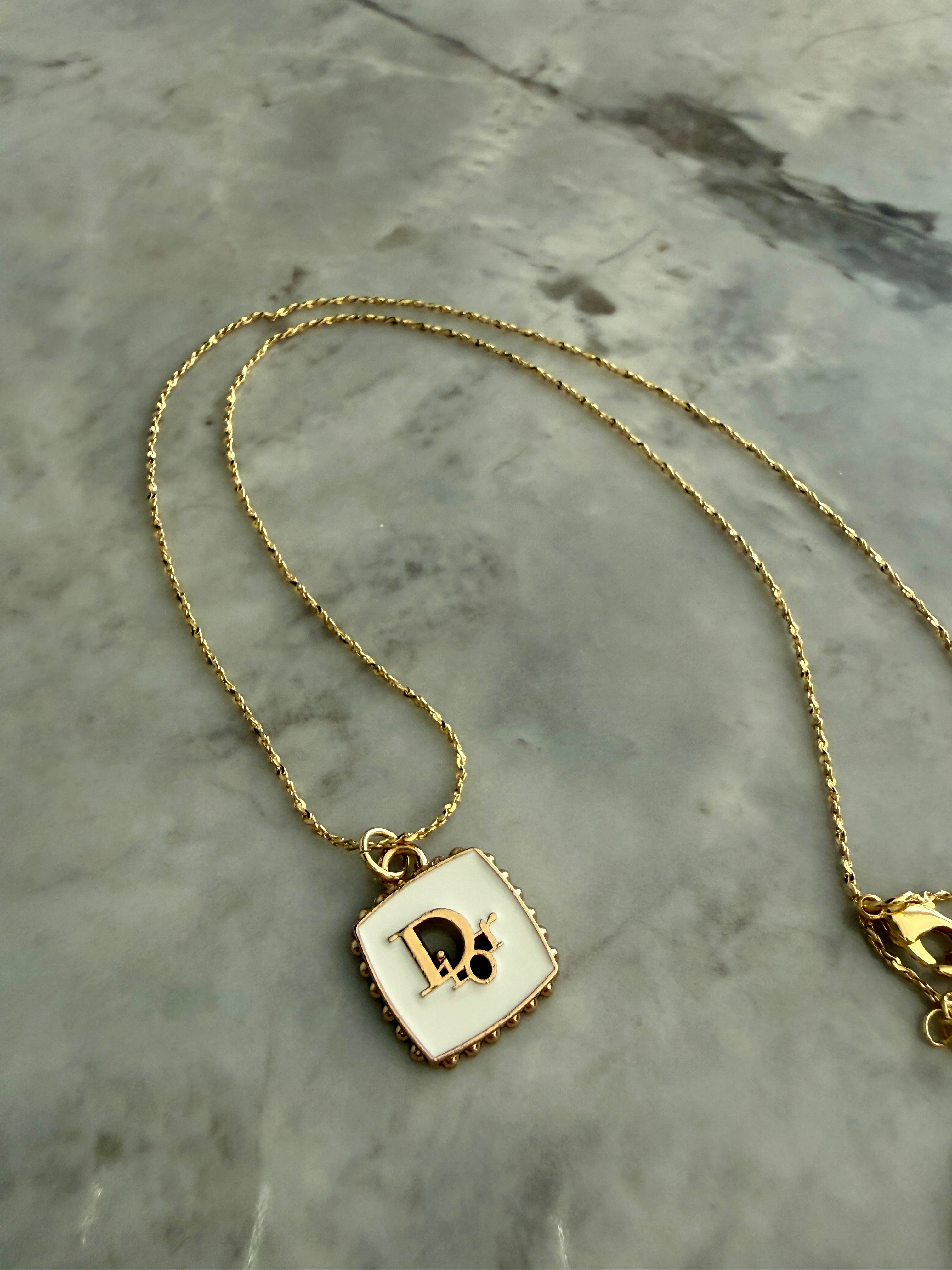 Dinah Square Charm Necklace