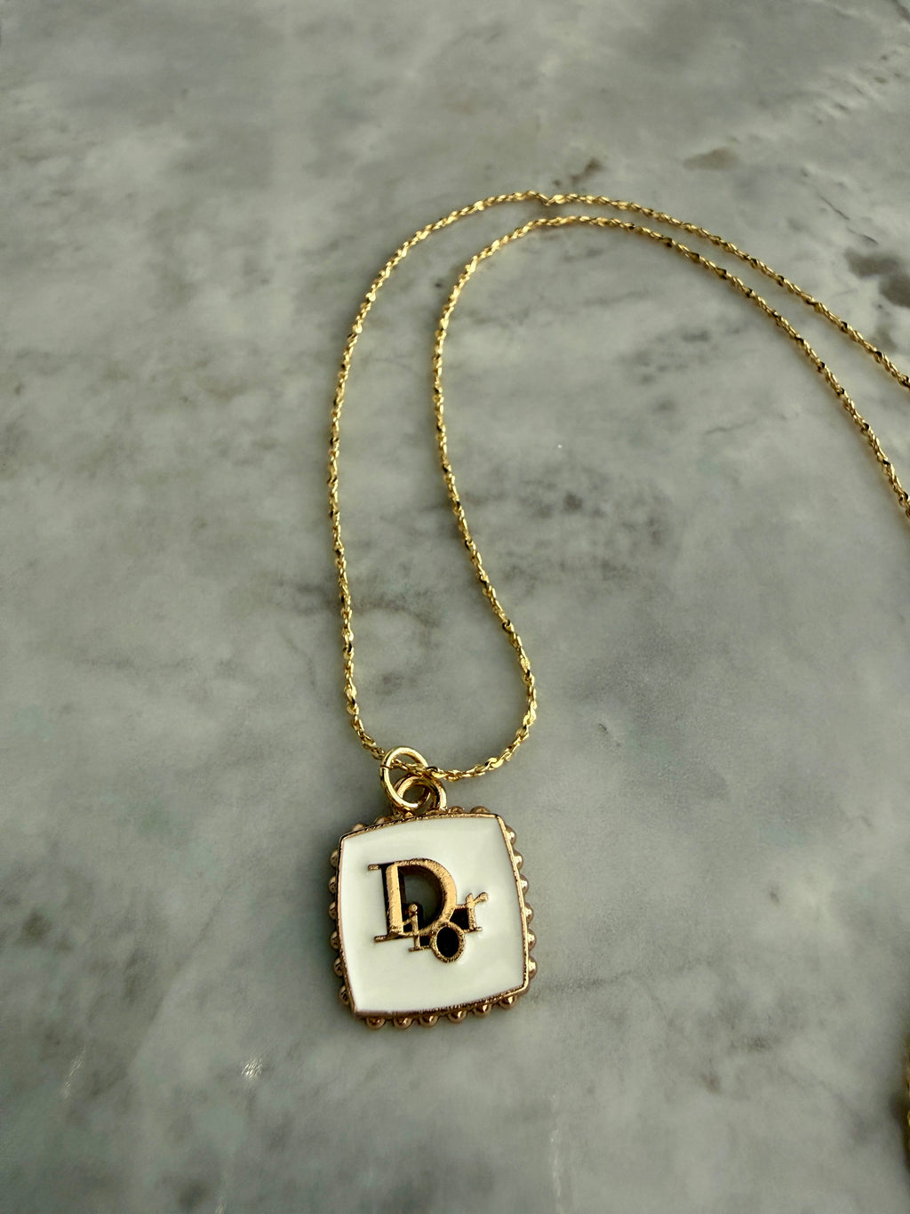Dinah Square Charm Necklace