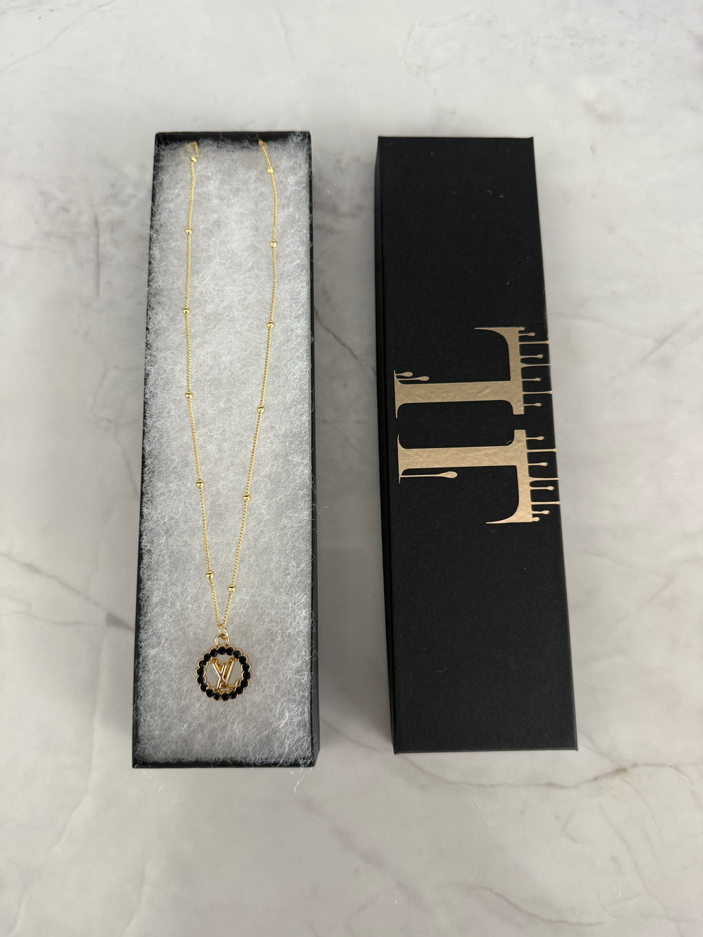 Lori Black Rhinestone Necklace