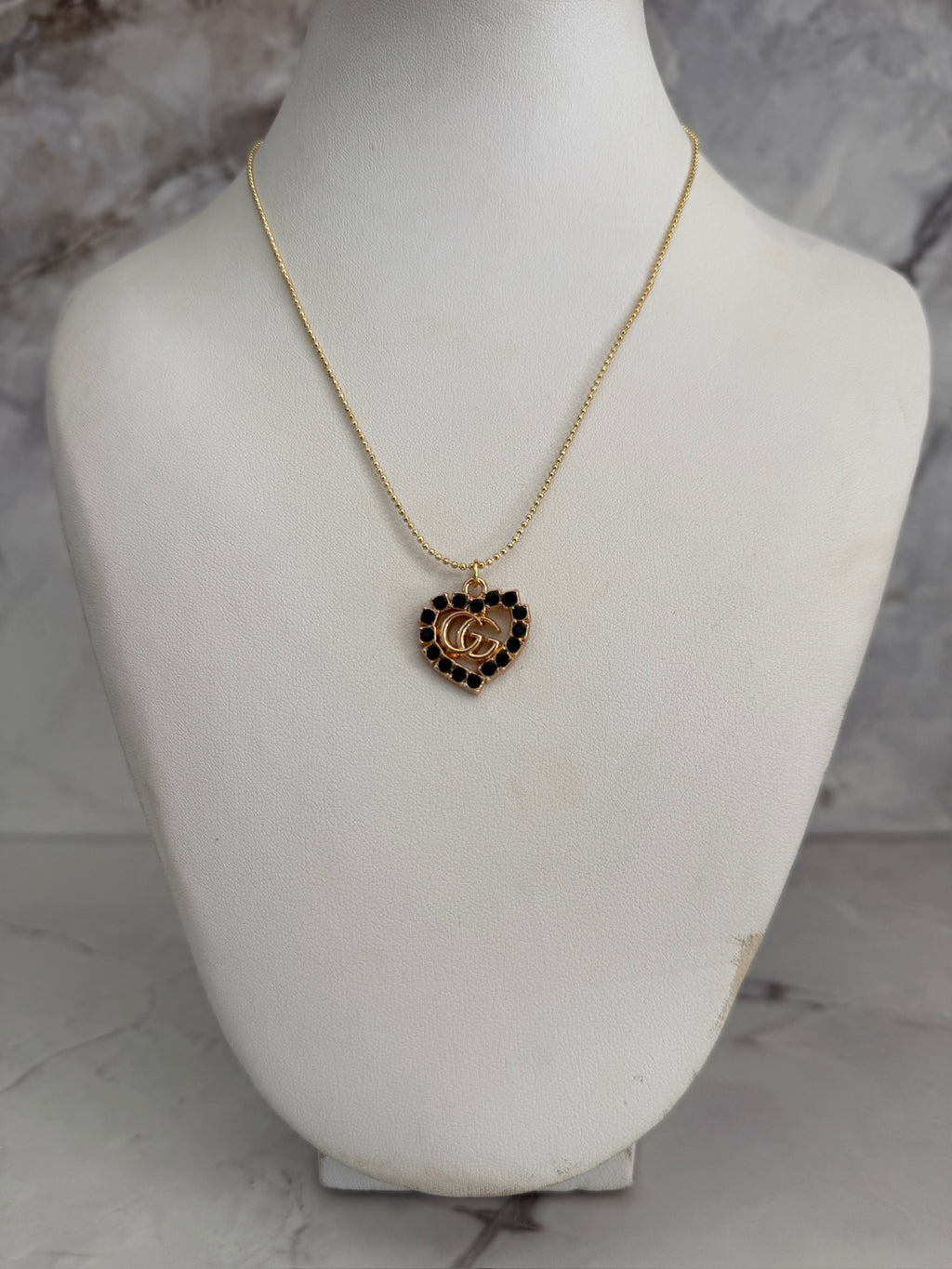 Eva Deep Green Rhinestone Necklace