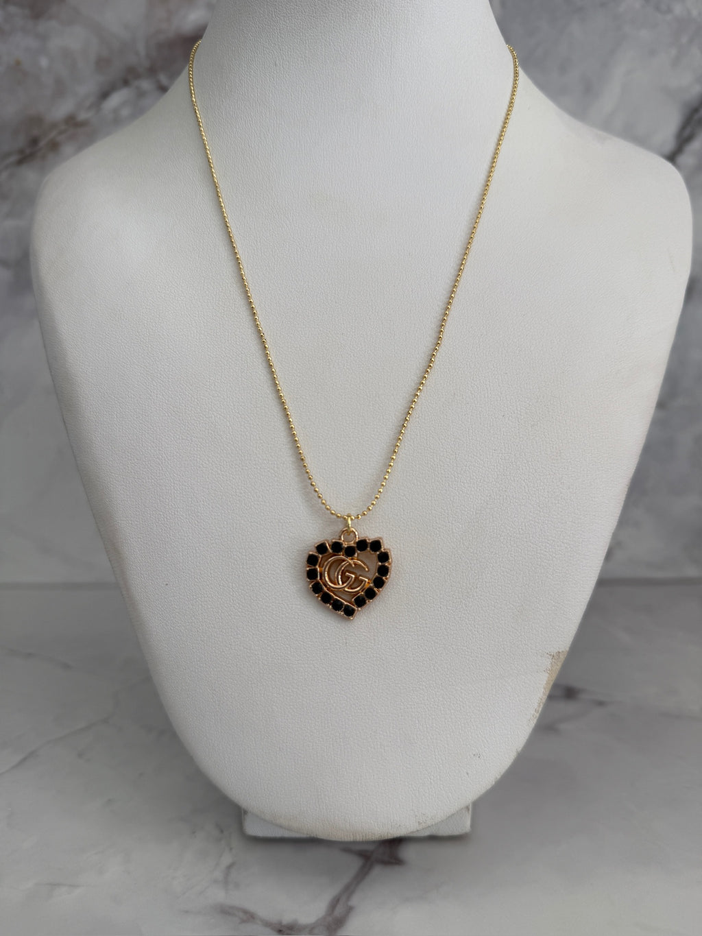 Eva Deep Green Rhinestone Necklace