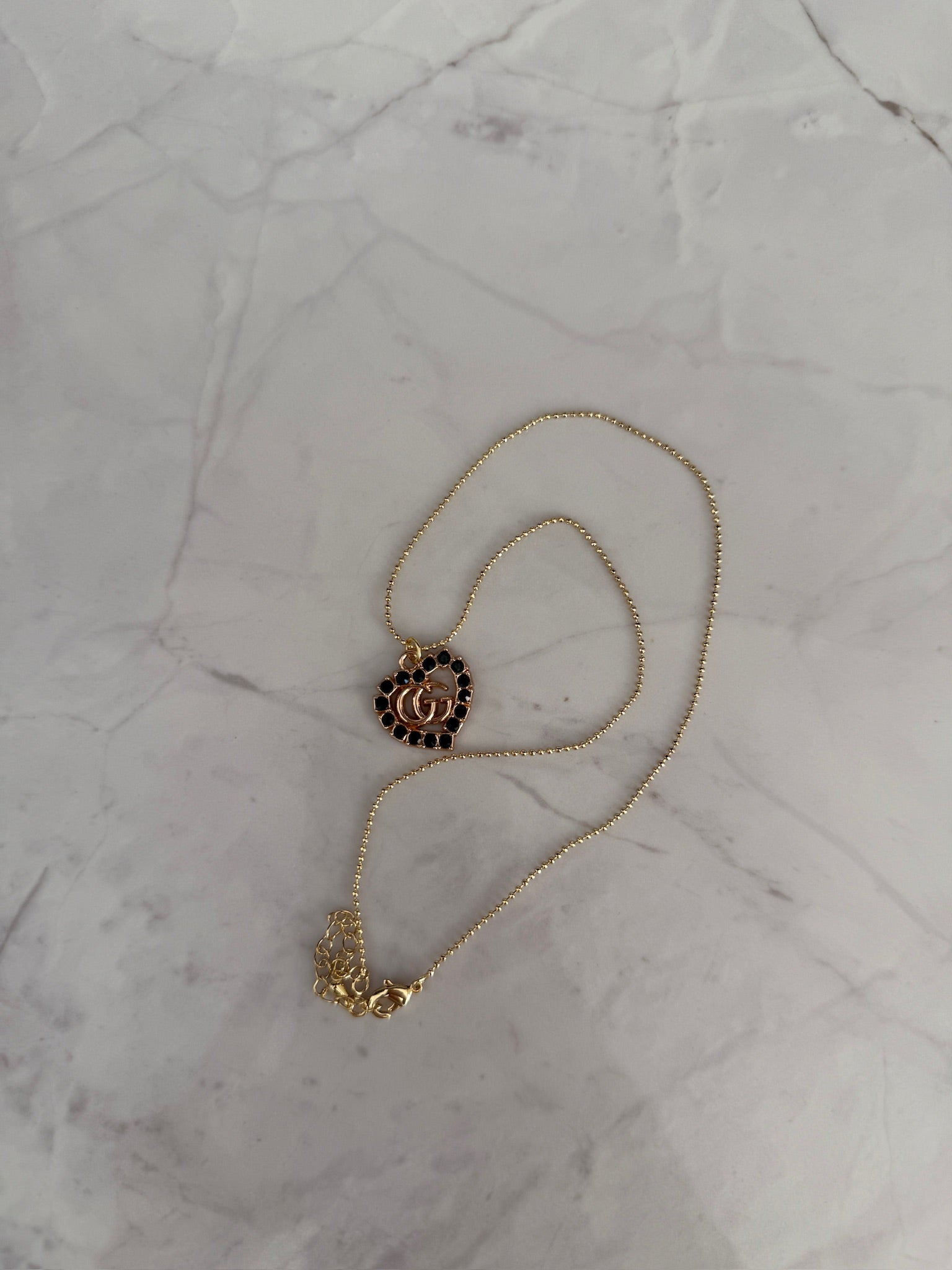 Eva Deep Green Rhinestone Necklace