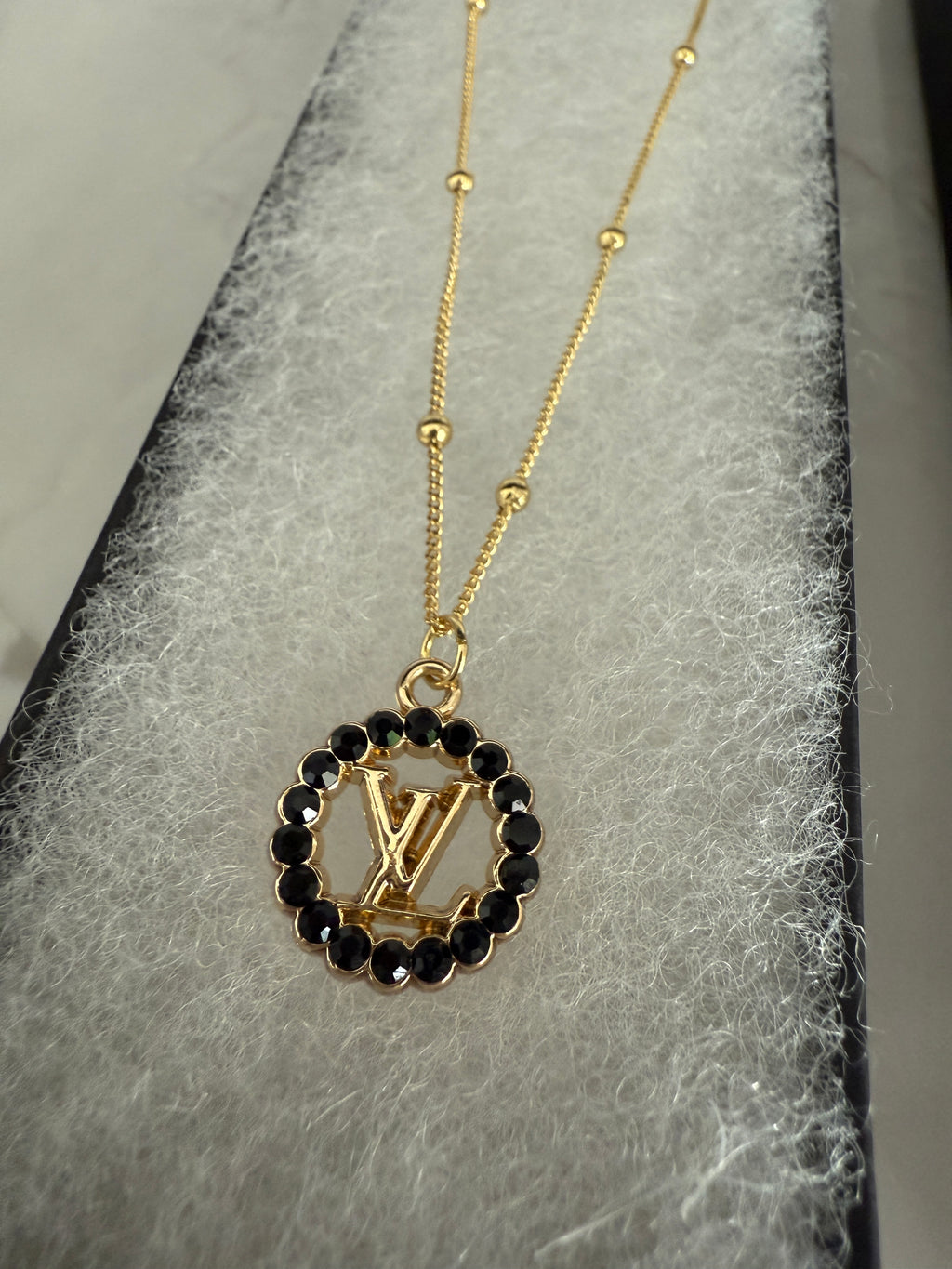 Lori Black Rhinestone Necklace