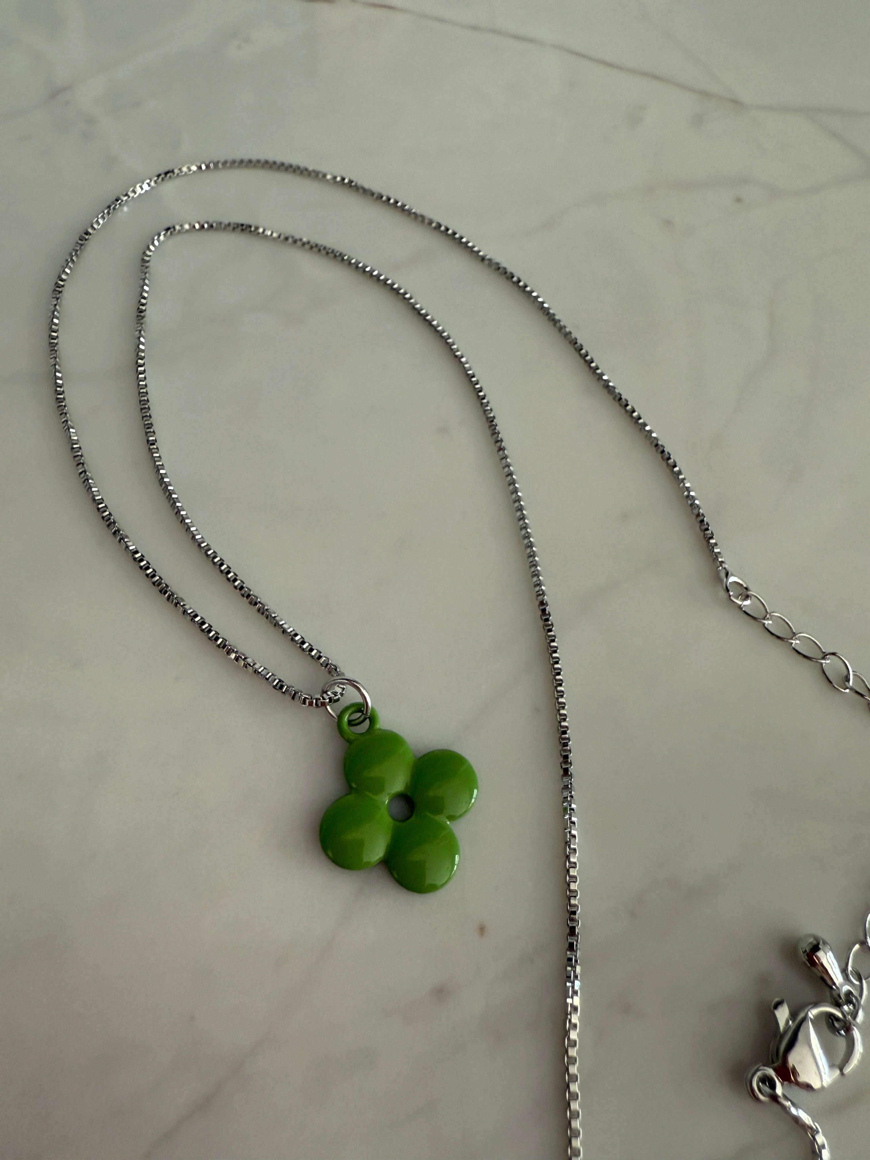 Iconic Green Clover Necklace