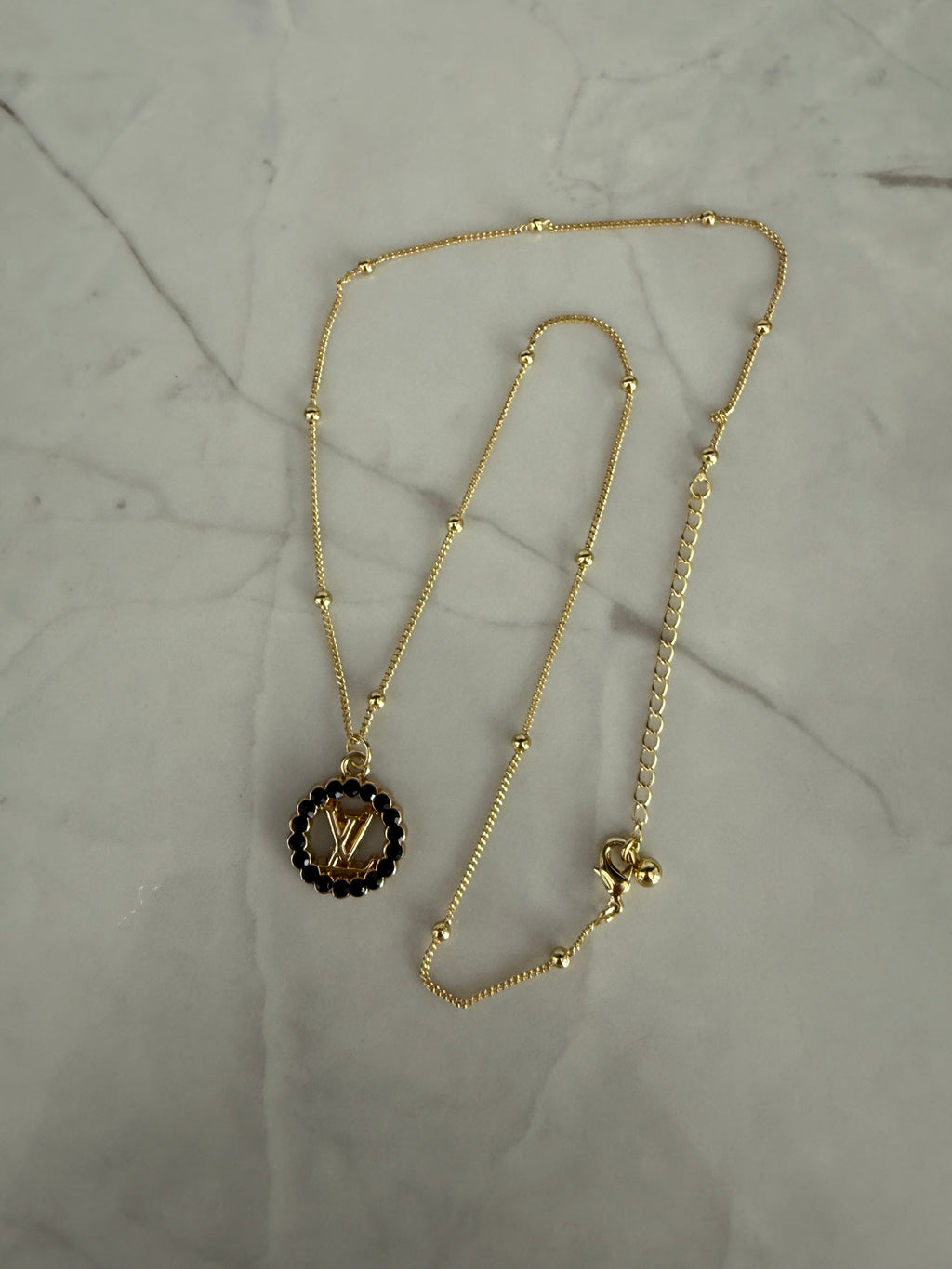 Lori Black Rhinestone Necklace