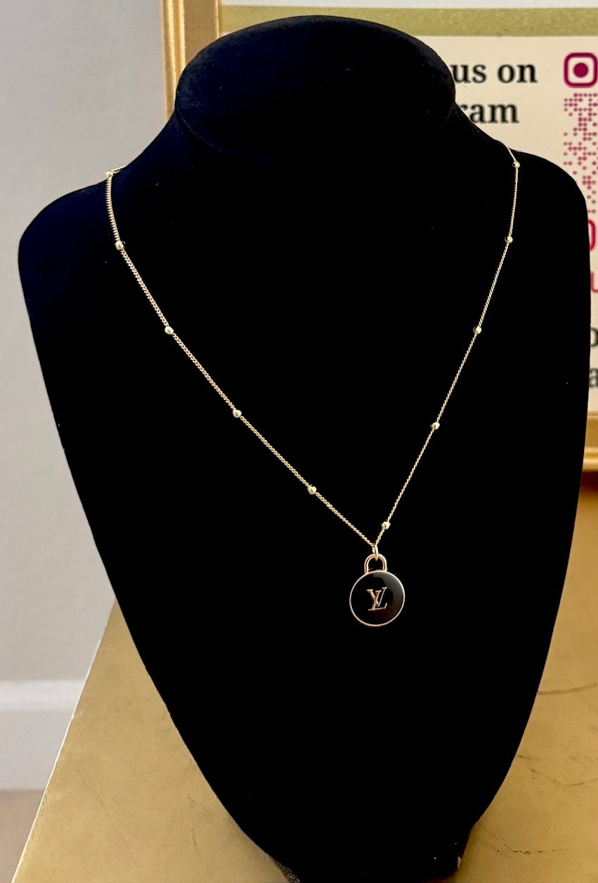 Livvi Black Charm Necklace